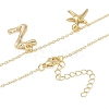Bohemian Summer Beach Style 18K Gold Plated Shell Shape Initial Pendant Necklaces IL8059-26-3