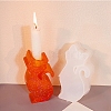 Lovely Cat Shape Candlestick Silhouette Silicone Molds SIMO-C010-01B-7