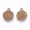 Tibetan Style Alloy Pendants X-TIBEP-GC017-AB-NR-1