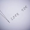 Alloy Letter Pendants PALLOY-NB0001-03-4