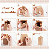 House Shaped Kraft Paper Candy Totes CON-WH0105-01-4