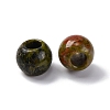 Natural Unakite European Beads G-B130-01-2