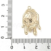 Brass Enamel Pendants KK-M308-04G-03-3