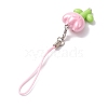 Flower Acrylic Mobile Straps HJEW-JM01883-6