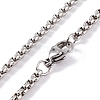 304 Stainless Steel Micro Pave Cubic Zirconial Necklaces NJEW-Q338-16P-4