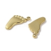 304 Stainless Steel Pendants STAS-H185-07G-2
