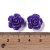 Synthetic Coral 3D Flower Rose Beads X-CORA-A005-14mm-19-3