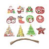 Christmas Theme Paper Big Pendant Decorations HJEW-F018-02-1