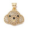 Brass Micro Pave Cubic Zirconia Pendants KK-M240-01F-2