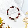 Olycraft 2 Strands Natural African Bloodstone Beads Strands G-OC0002-42-5