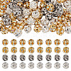80Pcs 4 Colors Brass Rhinestone Beads KK-TA0002-11B-2