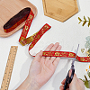 Ethnic Style Polyester Jacquard Ribbon OCOR-WH0078-478A-04-3