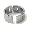 Non-Tarnish 304 Stainless Steel Open Cuff Ring RJEW-L110-023P-3