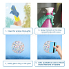 Waterproof PVC Colored Laser Stained Window Film Adhesive Stickers DIY-WH0256-072-3