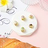 5Pcs 5 Styles Donut & Cake Rack Plating Brass Enamel Beads KK-CJ0002-83-5