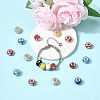 Rondelle Lampwork Large Hole European Beads LPDL-R003-02-4