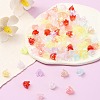 6-Petal Imitation Jelly Acrylic Bead Caps JACR-FS0001-02-6