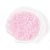 Transparent Spray Painted Glass Beads LS-EGLA-N018-4mm-11-1
