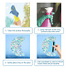 16 Sheets 4 Styles Waterproof PVC Colored Laser Stained Window Film Static Stickers DIY-WH0314-077-3