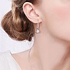 SHEGRACE Rhodium Plated 925 Sterling Silver Dangle Earrings JE722A-3