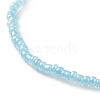 Natural Pearl & Glass Seed Beaded Stretch Bracelet for Women BJEW-JB09031-4