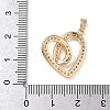 Brass Micro Pave Cubic Zirconia Pendants KK-C140-05C-G-3