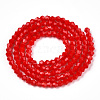 Opaque Solid Color Imitation Jade Glass Beads Strands EGLA-A039-P2mm-D02-3