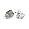 Non-Tarnish 304 Stainless Steel and 201 Stainless Steel Stud Earring Findings STAS-L024-003P-07-2