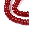 Opaque Spray Painted Glass Beads GLAA-ZX008-6mm-18O-3