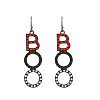 Halloween Alloy Rhinestone Dangle Earrings FS-WG03594-02-1