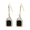 Light Gold Brass Micro Pave Cubic Zirconia Dangle Earrings EJEW-Q800-59KCG-2