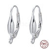 925 Sterling Silver Leverback Hoop Earrings Findings STER-A002-236-8