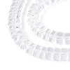 Transparent Glass Beads Strands GLAA-N028-3x6mm-01-3