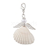 Angel Shell Pendant Decoration HJEW-JM02281-2