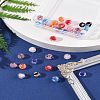 32Pcs 8 Colors Handmade Luminous Inner Flower Lampwork Beads LAMP-FS0001-34-10