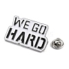 Word We Go Hard Enamel Pins JEWB-G279-03P-2