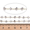 Glass & 304 Stainless Steel Beaded Chains SA-CBAD321-04A-3
