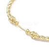 Brass Twisted Chain Bracelet Making KK-U020-14G-2