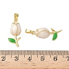 Brass Enamel Pendants KK-I371-33G-01-3
