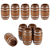 Wood Barrels Miniature Ornaments DJEW-WH0043-110A-01-1