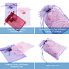 Magibeads 50 Pcs 5 Colors Organza DIY Craft Drawstring Bag ABAG-MB0001-13-4