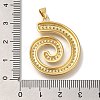 Rack Plating Brass Micro Pave Cubic Zirconia Pendants KK-I720-54G-3