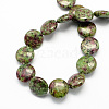 Synthetic Ruby in Zoisite Stone Beads Strands G-S110-16-2