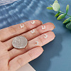 6Pcs 925 Sterling Silver Hollow Initial Beads STER-TA0001-53W-7