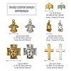 Kissitty 100Pcs 10 Style  Tibetan Style Alloy Pendants FIND-KS0001-22-13