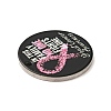 Breast Cancer Pink Awareness Ribbon Style 201 Stainless Steel Pendants STAS-J041-03A-2
