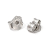 Rhodium Plated 925 Sterling Silver Friction Ear Nuts FIND-Z008-01P-2