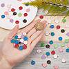 90Pcs 9 Colors Alloy Enamel Pendants ENAM-SZ0001-54D-6