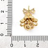 Rack Plating Brass with Cubic Zirconia Pendants KK-Q010-08G-3