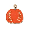 Thanksgiving Day Golden Tone Alloy Enamel Pendants ENAM-M002-02L-G-1